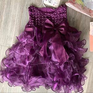 Jup'Elle Baby Party Dress, Purple, 12 months